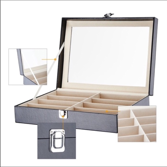 Sunglasses display storage travel leather case - Picture 6 of 8